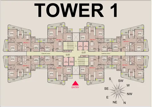 WAL Serenia 3 BHK Floor Plan 1350 Sq Ft